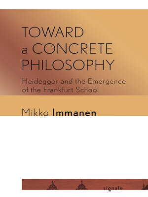 cover image of Toward a Concrete Philosophy